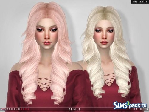 Прическа Renee от TsminhSims