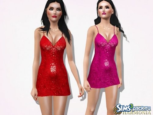 Платье Sequin Strappy Bodycon от Harmonia