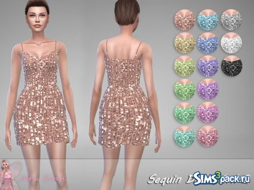 Блестящее платье Aril 2 от Jaru Sims