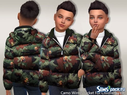 Пуховик Camo Padded от Pinkzombiecupcakes