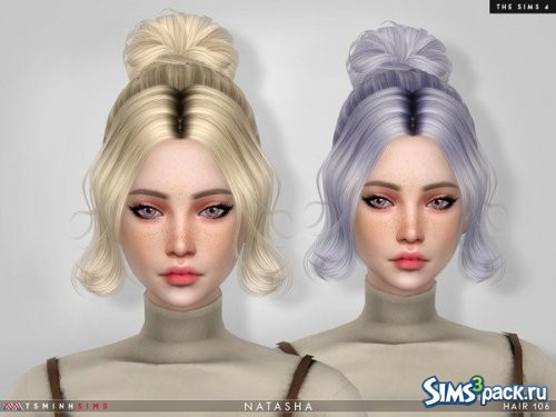 Прическа Natasha от TsminhSims