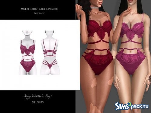 Нижнее белье Multi Strap Lace от Bill Sims