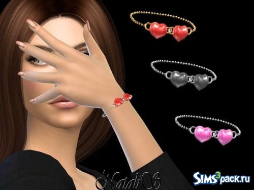 Браслет Enamel heart от NataliS