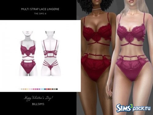 Нижнее белье Multi Strap Lace от Bill Sims