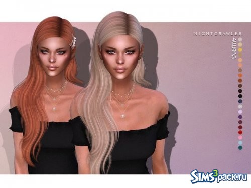 Прическа Alluring от Nightcrawler Sims