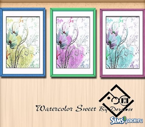 Картины Watercolor Sweet от Devirose