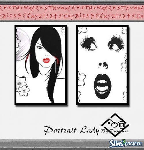 Картины Portrait Lady от Devirose