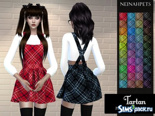 Платье Tartan Pinafore от neinahpets