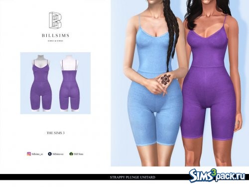 Комбинезон Strappy Plunge Unitard от Bill Sims