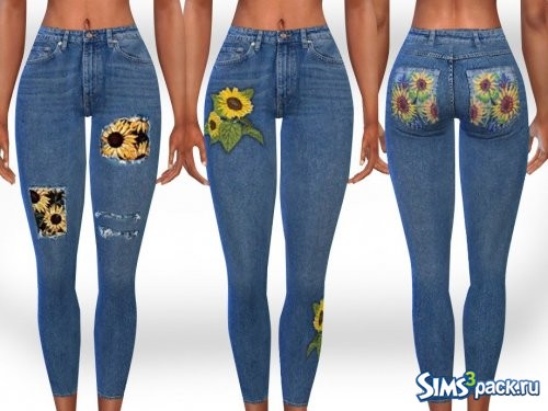 Джинсы SunFlower PatchWork Gardener от Saliwa