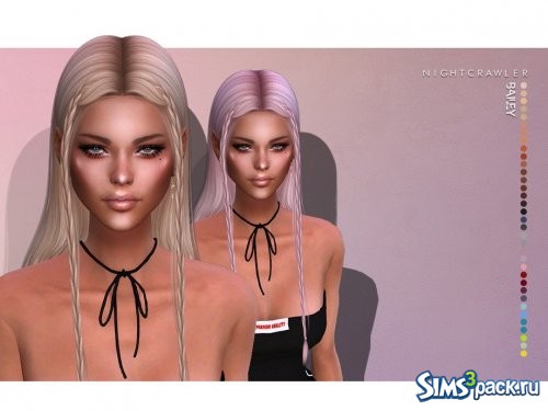 Прическа Bailey от Nightcrawler Sims