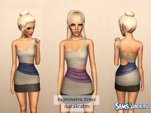 Платье Asymmetric Wrap от karakratm