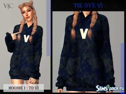 Худи TIE DYE VI от Viy Sims