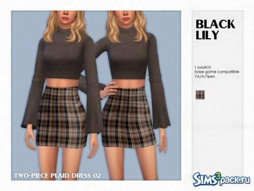 Платье Two-Piece Plaid #02 от Black Lily