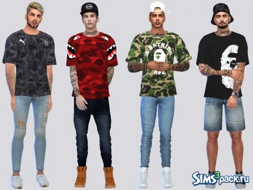 Футболка BAPE I от McLayneSims