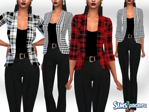 Блейзер Plaid Patterned от Saliwa