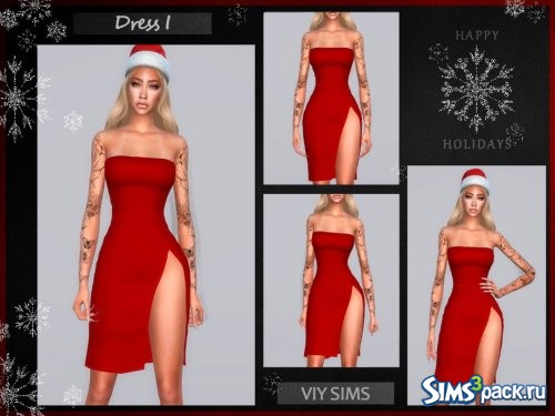 Платье Christmas - VI от Viy Sims