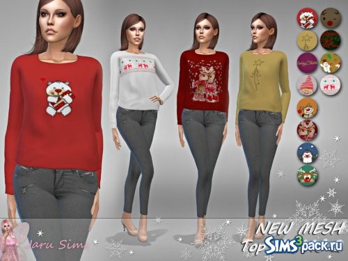 Свитшот X-MAS 2 от Jaru Sims