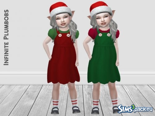 Платье Christmas Dungaree от InfinitePlumbobs