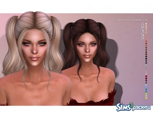 Прическа Love Potion от Nightcrawler Sims