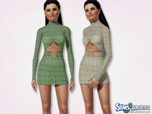 Платье Snake Print Cut-Out Bodycon от Harmonia