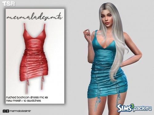 Платье Ruched Bodycon от mermaladesimtr