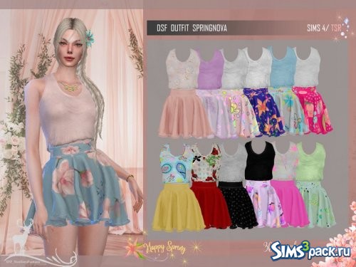 Костюм SPRINGNOVA от DanSimsFantasy