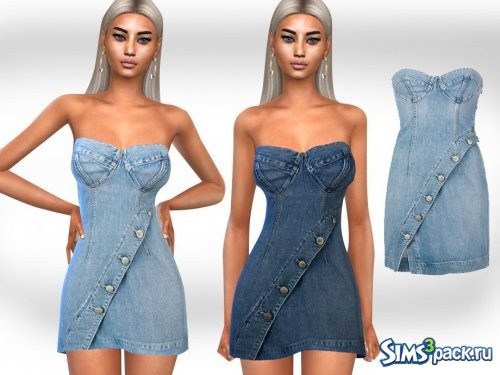 Платье Strapless Denim от Saliwa