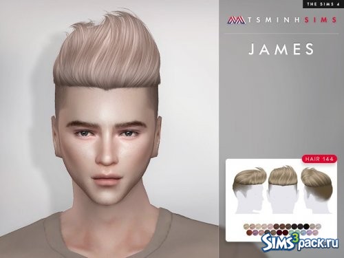 Прическа James от TsminhSims