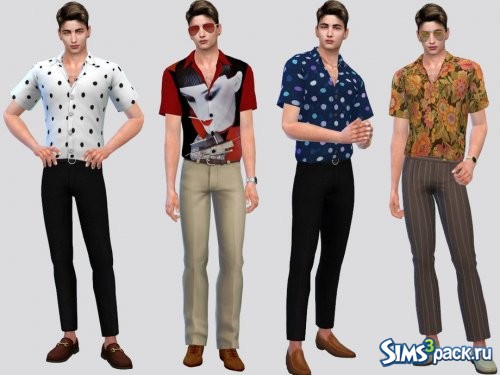 Рубашка Casual Retro Print от McLayneSims