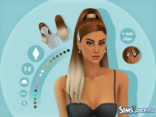 Прическа Kimmy от simcelebrity00