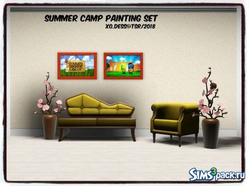 Картины Summer Camp от Xo.dess