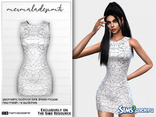 Платье Geometric Bodycon Tank от mermaladesimtr