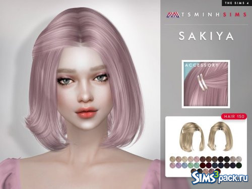 Прическа Sakiya от TsminhSims