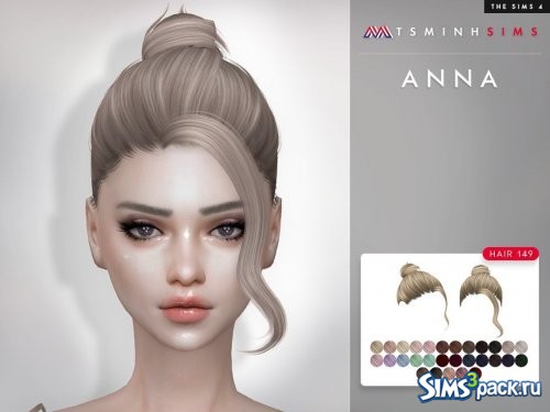 Прическа Anna от TsminhSims