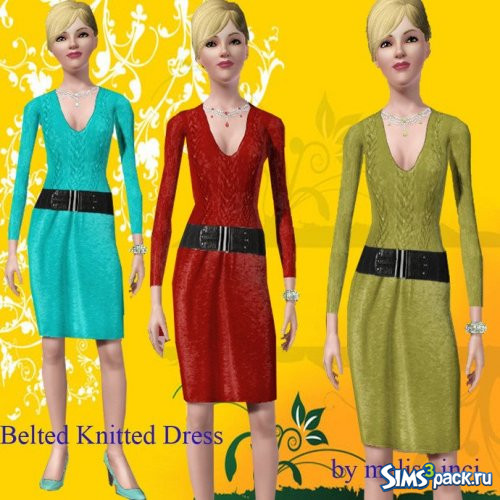 Платье Belted Knitted от melisa inci