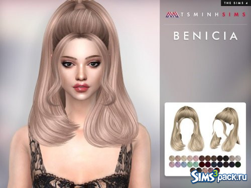 Прическа Bencia от TsminhSims