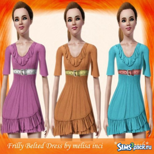 Платье Frilly Belted от melisa inci