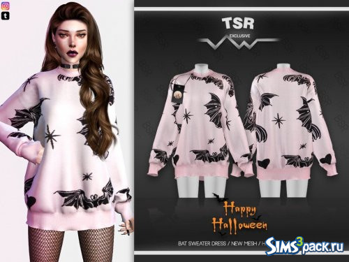 Платье - свитер HALLOWEEN BAT от busra-tr