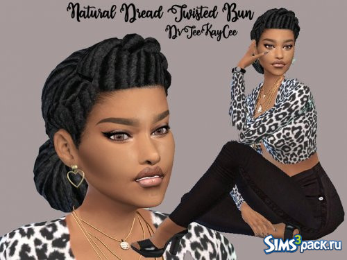 Прическа Natural Dread Twist Bun от drteekaycee