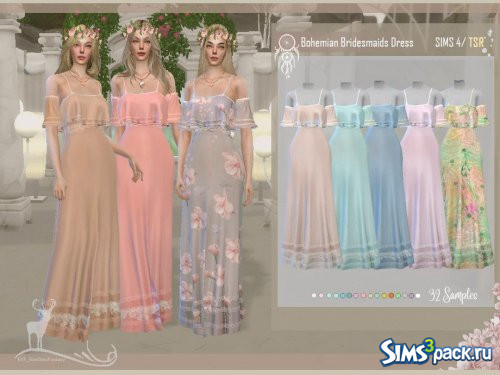 Платье Bohemian Bridesmaids от DanSimsFantasy