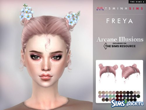 Прическа Freya от TsminhSims