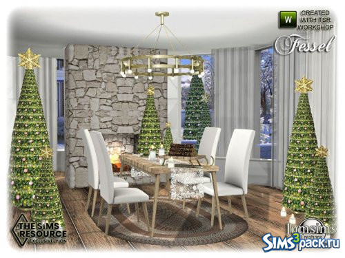 Столовая Fessel christmas от jomsims