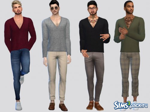 Лонгслив Basic V-Neck от McLayneSims