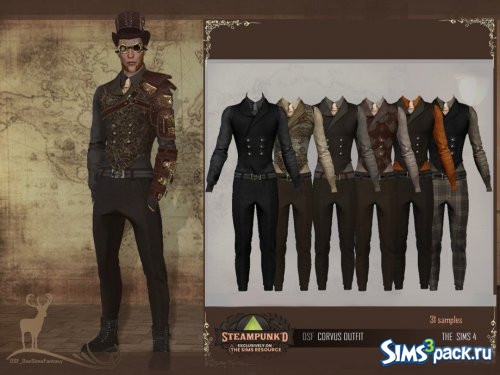 Костюм STEAMPUNKED CORVUS от DanSimsFantasy