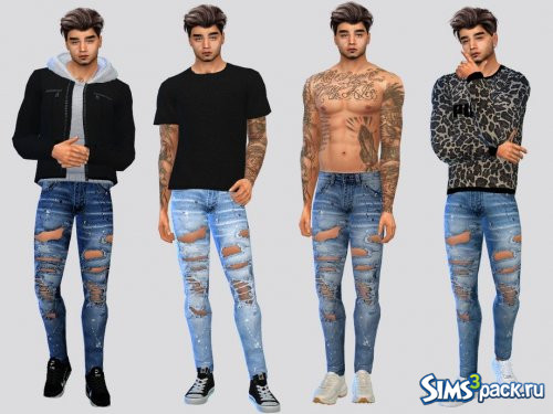 Джинсы Hungson Tattered от McLayneSims