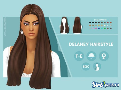 Прическа Delaney от simcelebrity00