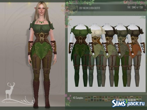 Костюм NEEM ELVEN от DanSimsFantasy