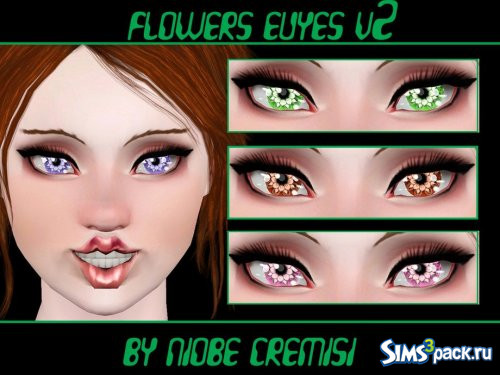 Линзы Flowers V 2 от niobe cremisi