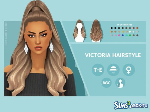 Прическа Victoria от simcelebrity00